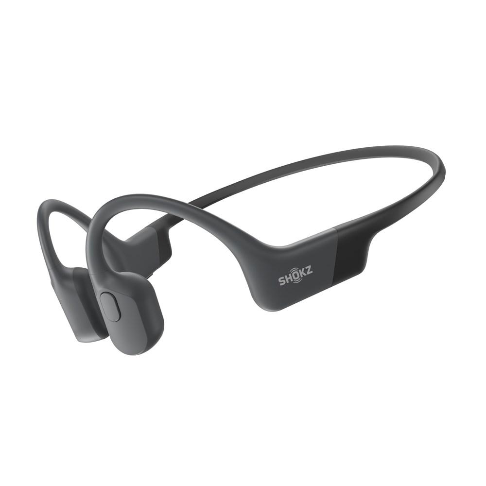 Shokz OpenRun benledningshøretelefoner i sort med USB-C opladning