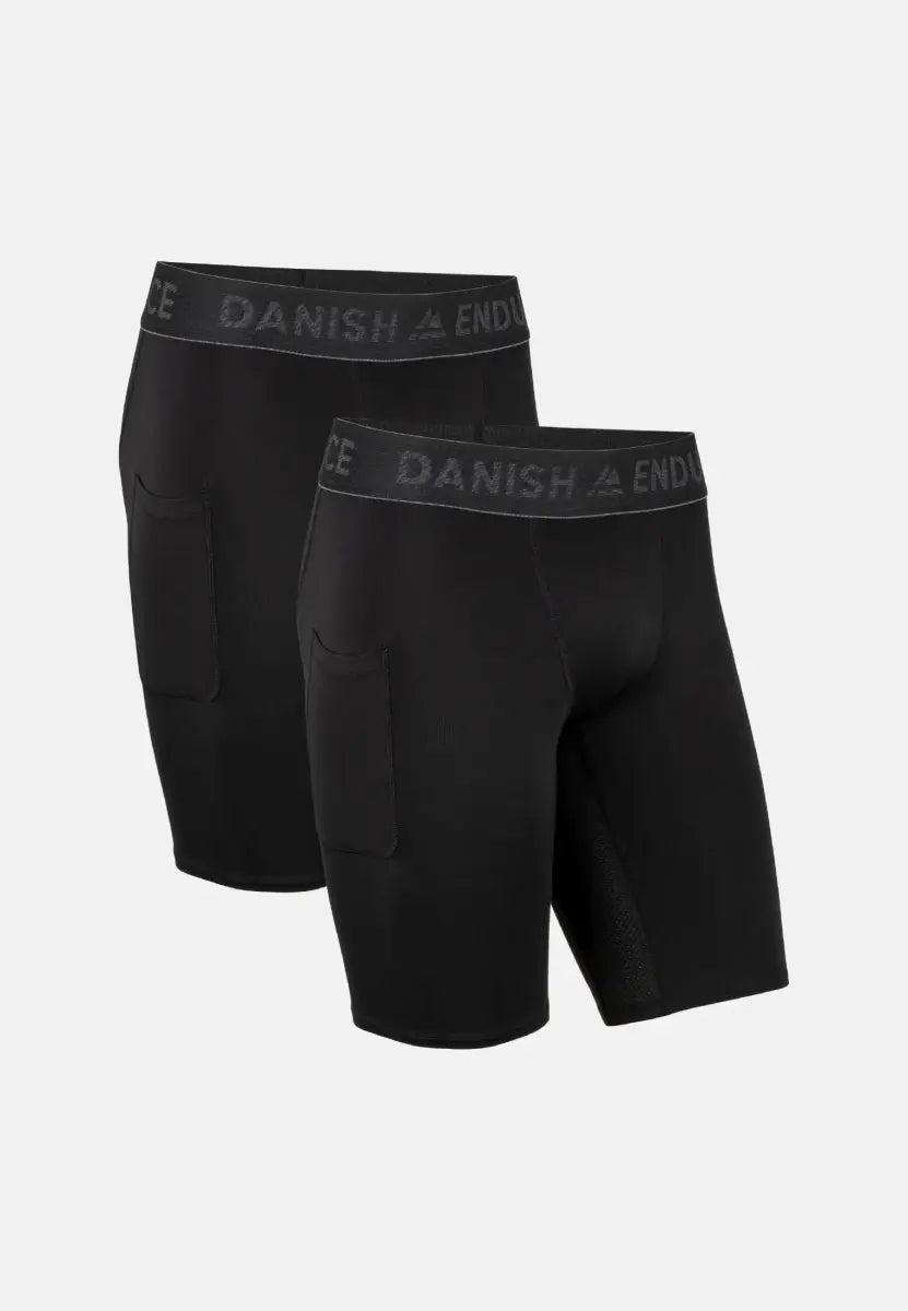 Danish Endurance Power Kompressionsshorts i sort med sidelomme