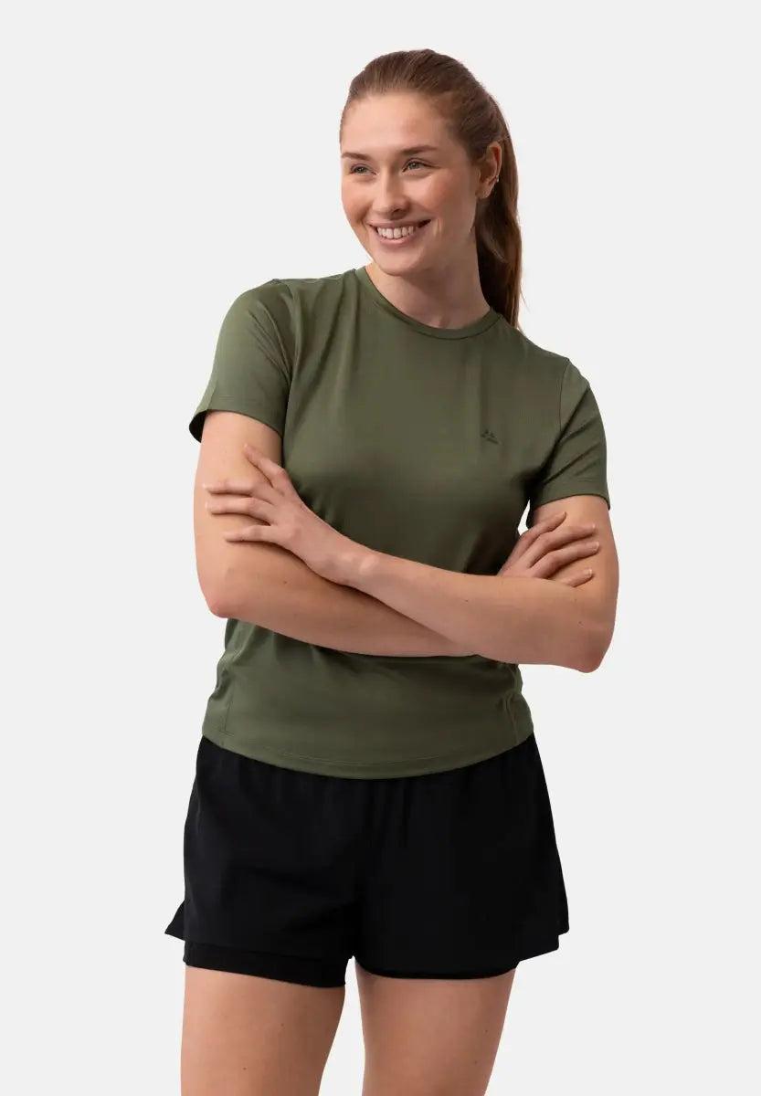 Danish Endurance Sustain Trænings T-shirt til dame i olivengrøn