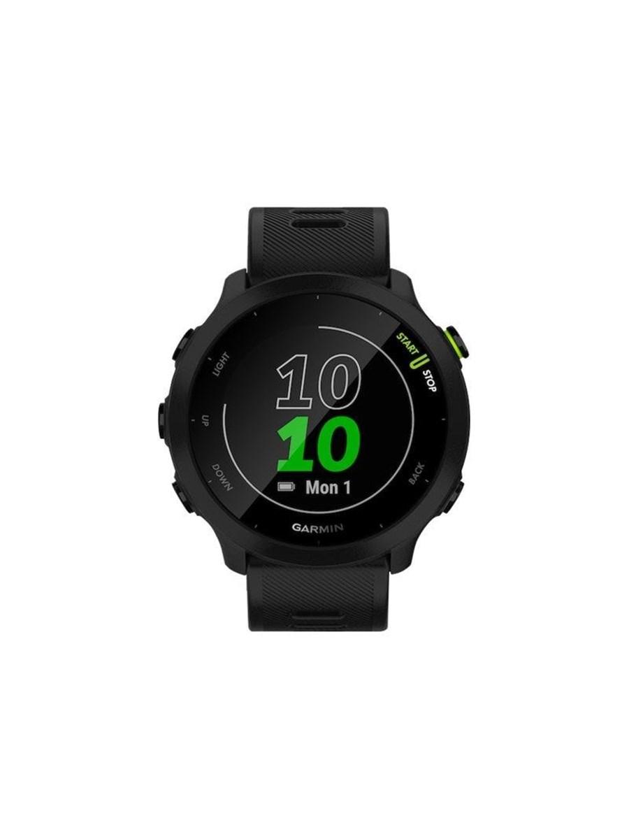 Garmin Forerunner 55 løbeur i sort med silikonerem