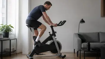 Motionscykel klar til konditionstræning derhjemme