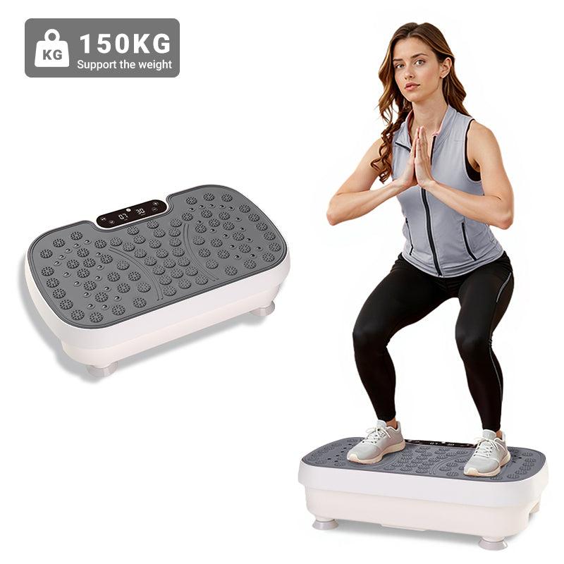 Helkrops Vibrationstræningsplade i grå fra Billig-Fitness.dk